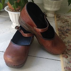 EUC leather Dansko Mary Jane shoes, size 41